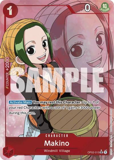 Makino (Full Art) OP02-015 Premium Booster -The Best- Card
