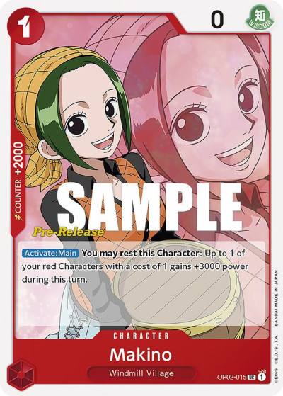 Makino OP02-015 Paramount War Pre-Release Cards Card