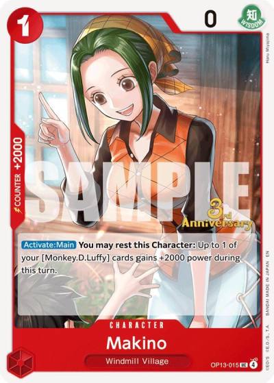 Makino OP13-015 Carrying On His Will: 3rd Anniversary Tournament Cards Card