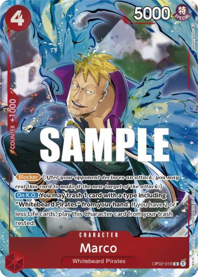 Marco (Alternate Art) OP02-018 Paramount War Card
