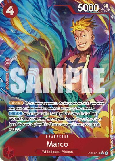 Marco (Alternate Art) OP02-018 Premium Booster -The Best- Card