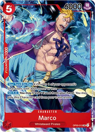 Marco (Japanese 1st Anniversary Set) OP03-013 One Piece Promotion Cards Card