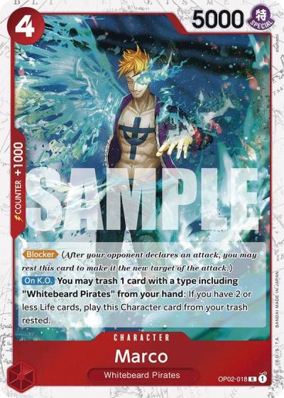Marco (Jolly Roger Foil) OP02-018 Premium Booster -The Best- Card