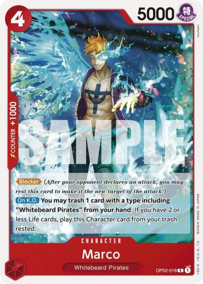 Marco OP02-018 Starter Deck 15: RED Edward.Newgate Card