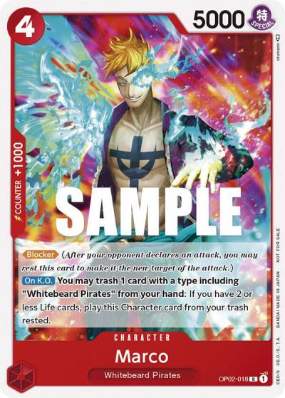 Marco (Promotion Pack 2023) OP02-018 One Piece Promotion Cards Card