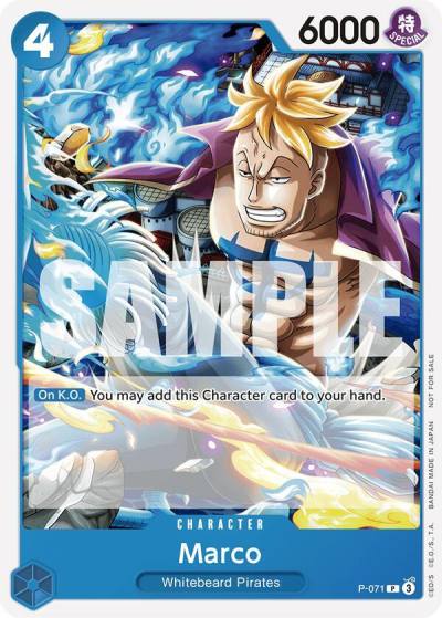 Marco (Two Legends Pre-Release) P-071 One Piece Promotion Cards Card
