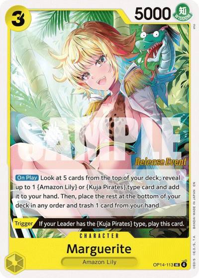 Marguerite OP14-113 The Azure Sea's Seven Release Event Cards Card