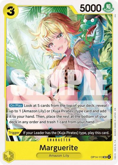 Marguerite OP14-113 The Azure Sea's Seven Card
