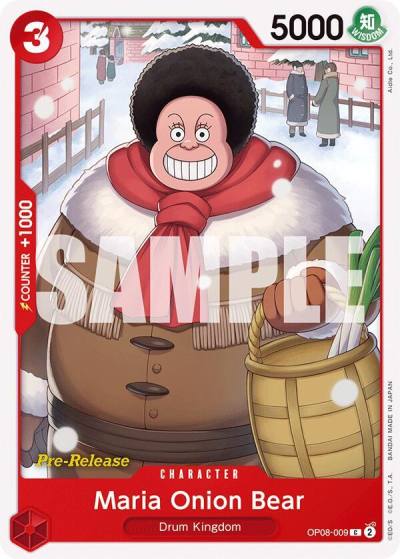 Maria Onion Bear OP08-009 Two Legends Pre-Release Cards Card