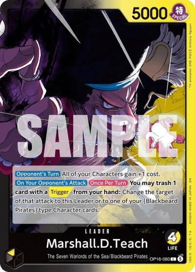 Marshall.D.Teach (080) OP16-080 The Time of Battle Card