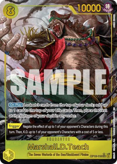 Marshall.D.Teach (119) (Alternate Art) OP16-119 The Time of Battle Card