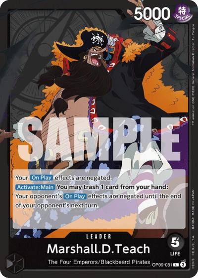 Marshall.D.Teach (081) OP09-081 Emperors in the New World Card