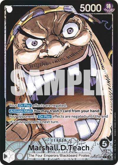 Marshall.D.Teach (081) (Parallel) OP09-081 Emperors in the New World Card