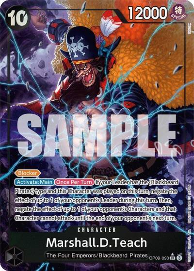 Marshall.D.Teach (093) (Alternate Art) OP09-093 Emperors in the New World Card