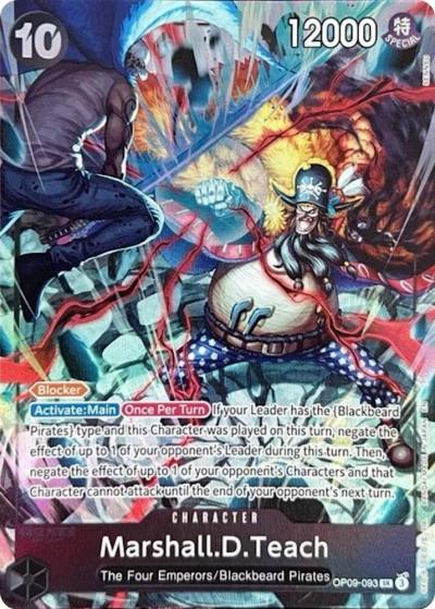 Marshall.D.Teach (093) (English Version 2nd Anniversary Set) OP09-093 One Piece Promotion Cards Card
