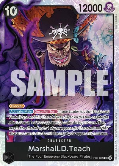Marshall.D.Teach (093) OP09-093 Emperors in the New World Card
