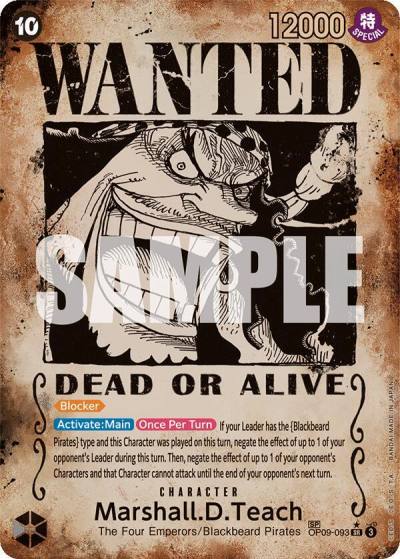 Marshall.D.Teach (093) (Wanted Poster) OP09-093 Emperors in the New World Card