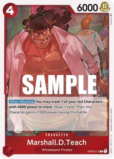 Marshall.D.Teach OP03-012 Pillars of Strength Card