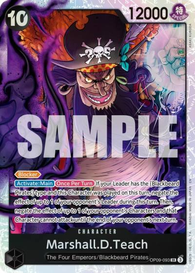 Marshall.D.Teach - OP09-093 (Reprint) OP09-093 Premium Booster -The Best- Vol. 2 Card