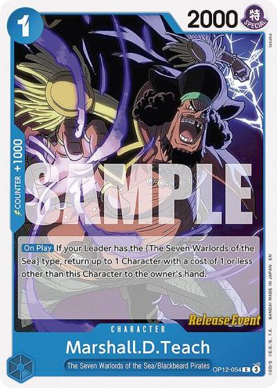 Marshall.D.Teach OP12-054 Legacy of the Master Release Event Cards Card