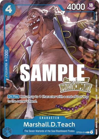 Marshall.D.Teach (Offline Regional 2023) [Participant] ST03-014 One Piece Promotion Cards Card