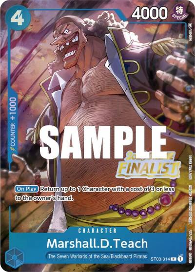 Marshall.D.Teach (Online Regional 2023) [Finalist] ST03-014 One Piece Promotion Cards Card