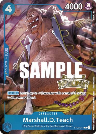 Marshall.D.Teach (Online Regional 2023) [Participant] ST03-014 One Piece Promotion Cards Card