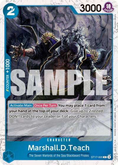 Marshall.D.Teach - ST17-005 (Pirate Foil) ST17-005 Premium Booster -The Best- Vol. 2 Card