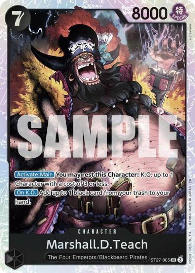 Marshall.D.Teach (ST27-005) ST27-005 Starter Deck 27: BLACK Marshall.D.Teach Card