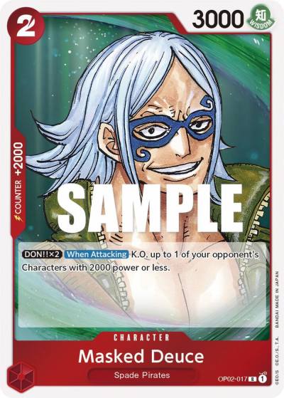 Masked Deuce OP02-017 Paramount War Card