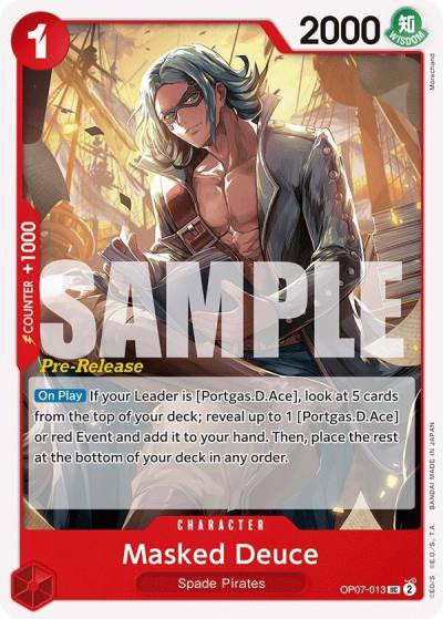 Masked Deuce OP07-013 500 Years in the Future Pre-Release Cards Card