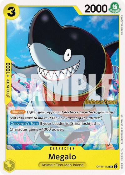 Megalo OP11-112 A Fist of Divine Speed Release Event Cards Card