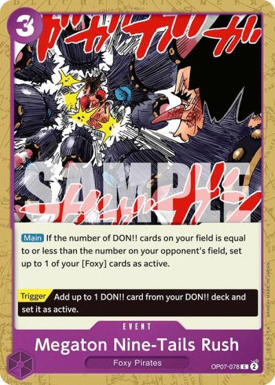 Megaton Nine-Tails Rush OP07-078 500 Years in the Future Card