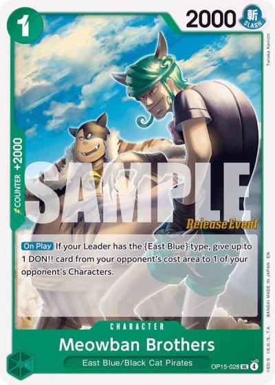 Meowban Brothers OP15-028 Adventure on Kami's Island Release Event Cards Card