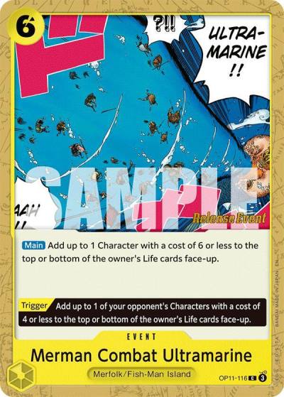 Merman Combat Ultramarine OP11-116 A Fist of Divine Speed Release Event Cards Card