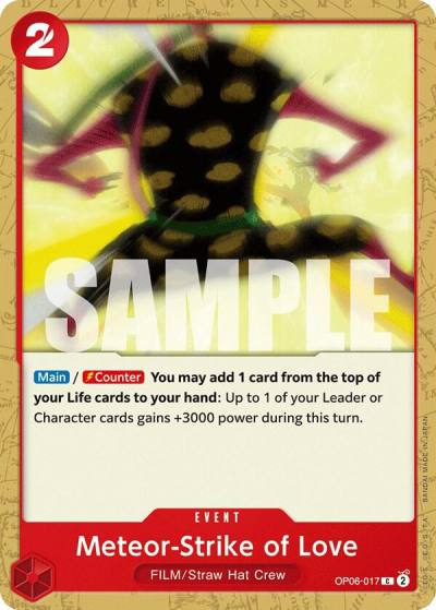 Meteor-Strike of Love OP06-017 Wings of the Captain Card