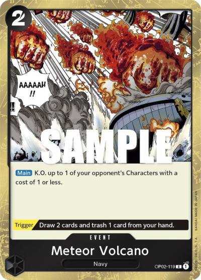 Meteor Volcano OP02-119 Paramount War Card