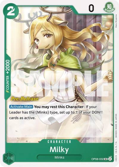 Milky OP08-032 Two Legends Pre-Release Cards Card