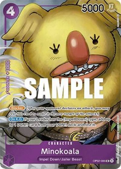 Minokoala (Box Topper) OP02-086 Paramount War Card