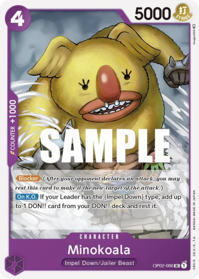 Minokoala OP02-086 Paramount War Card