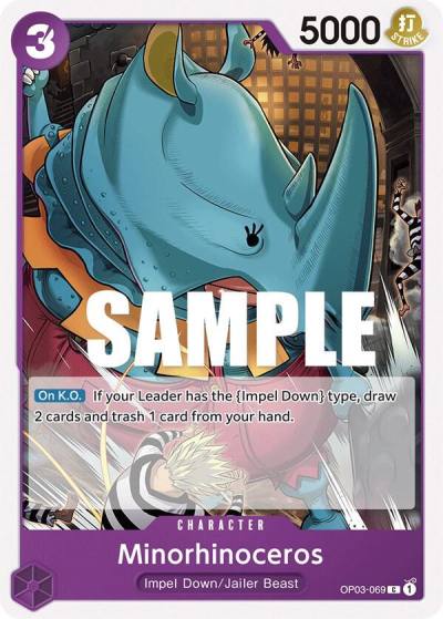 Minorhinoceros OP03-069 Pillars of Strength Card