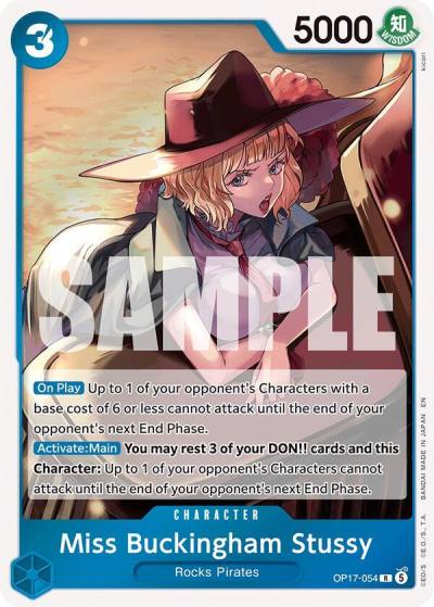 Miss Buckingham Stussy OP17-054 The World's Strongest Warriors Card