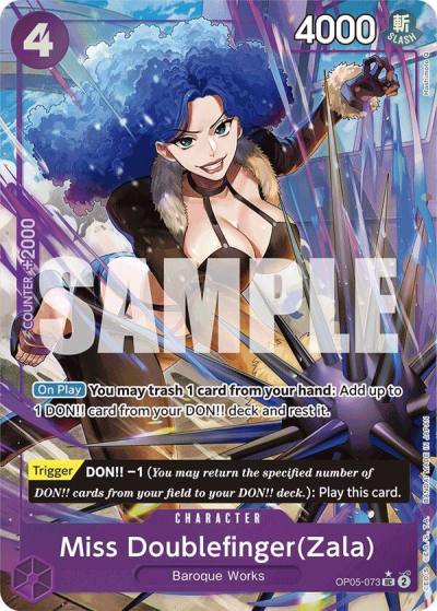 Miss Doublefinger(Zala) (Full Art) OP05-073 Premium Booster -The Best- Card