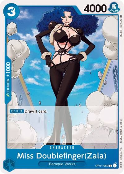 Miss Doublefinger(Zala) OP01-080 Romance Dawn Card
