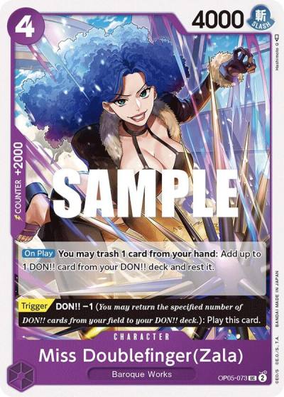 Miss Doublefinger(Zala) OP05-073 Awakening of the New Era Card