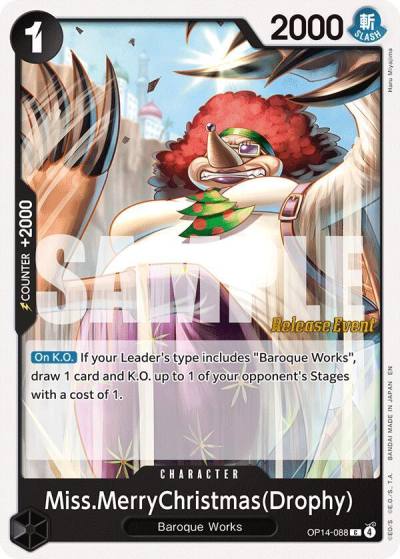 Miss.MerryChristmas(Drophy) OP14-088 The Azure Sea's Seven Release Event Cards Card