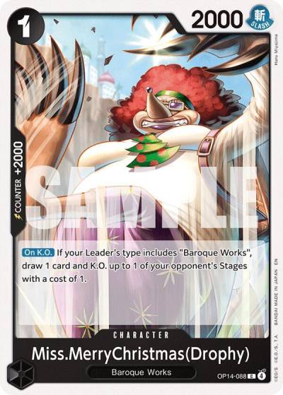 Miss.MerryChristmas(Drophy) OP14-088 The Azure Sea's Seven Card