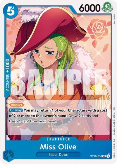 Miss Olive OP16-050 The Time of Battle Card