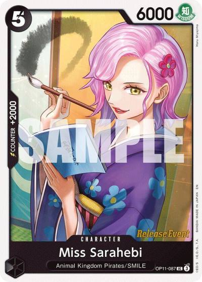 Miss Sarahebi OP11-087 A Fist of Divine Speed Release Event Cards Card