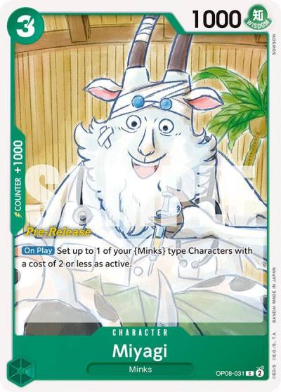 Miyagi OP08-031 Two Legends Pre-Release Cards Card